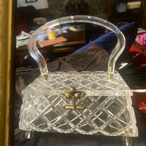 Vintage; rare lucite purse from the 40s/50s era